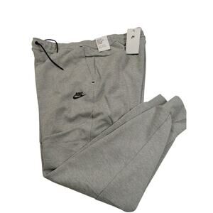 Nike Tech Fleece Pants Joggers Sweatpants Heather Grey Cuffed CU4495-063 Sz XXL